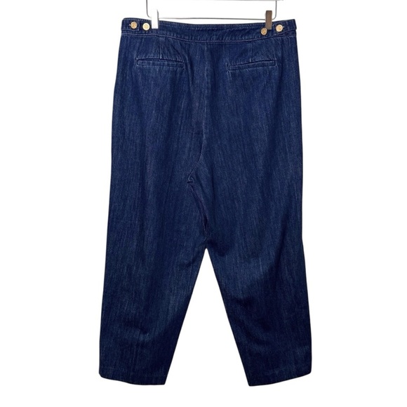 J. Crew Barrel Wide Leg High Rise 1984 Collection Dark Wash Women’s Jeans Sz 32 - Picture 9 of 12